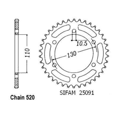 Rozeta pro Kawasaki 25091CZ38